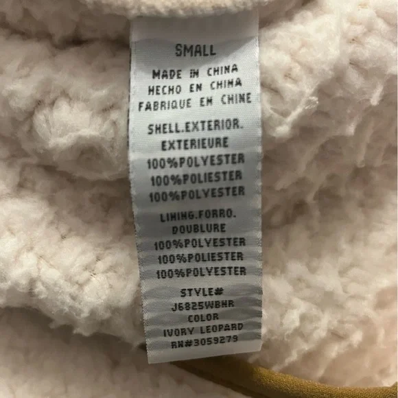 EUC Women’s Thread & Supply Pullover Sweater in Ivory Leopard Size Small. - Picture 9 of 9